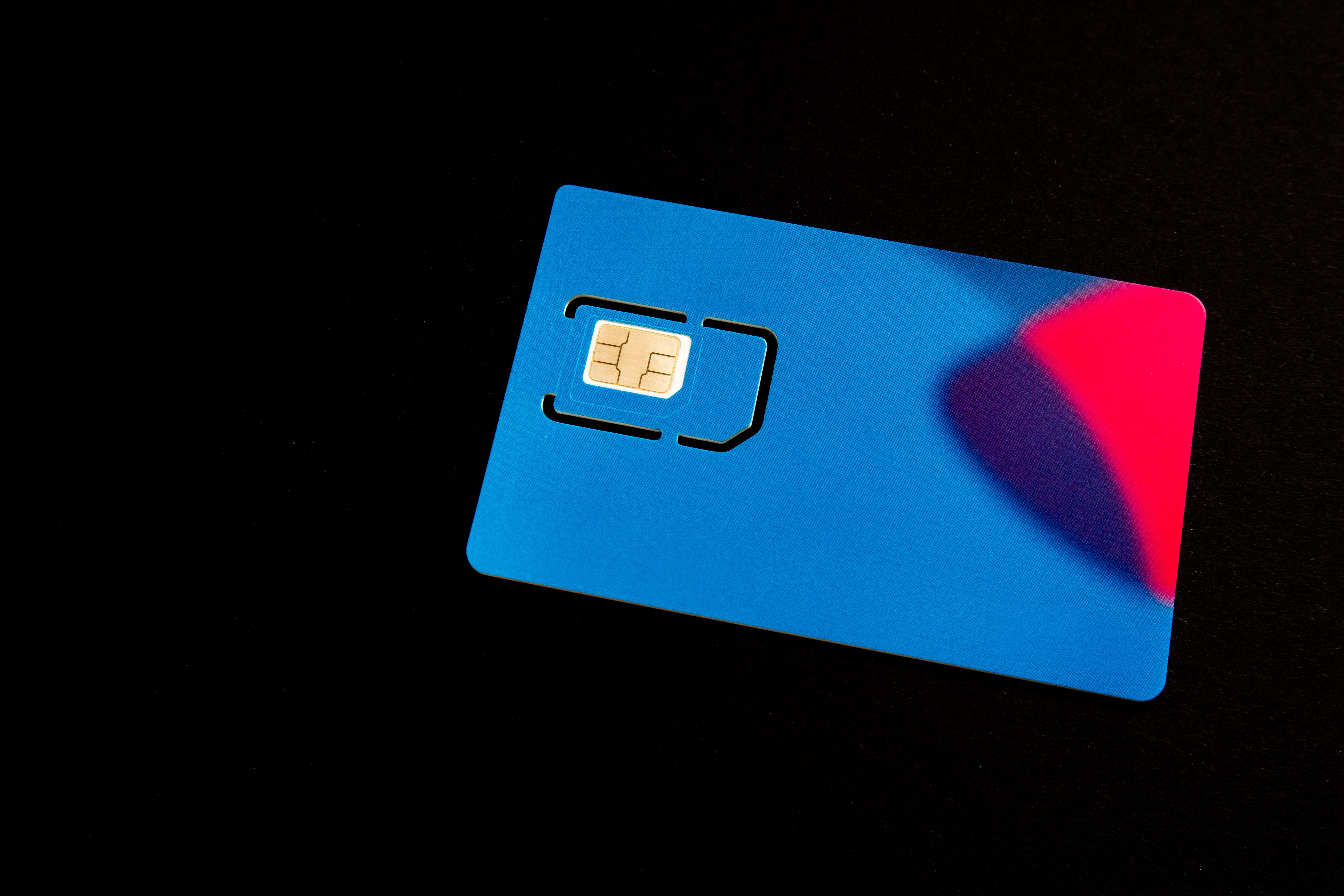 A mobile SIM card